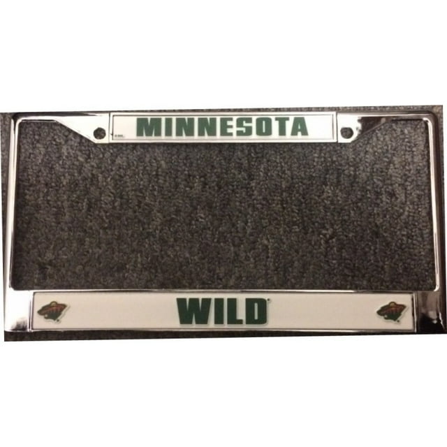 Cadre de Plaque d'Immatriculation Minnesota Wild Chrome
