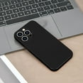 thumbnail image 3 of Case Compatible with IPhone 13 Pro 6.1 Inches, Straight Edge Fine Hole Soft Liquid Silica Gel Military Grade Shockproof Fingerprint Protection(Black), 3 of 14