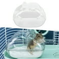 thumbnail image 1 of Hamster Bathroom, Clear Transparent Hamster Bathtub Simple Beautiful Splash Proof Design  For Syrian Hamster For Small Pet Bathing S,M,L, 1 of 8