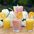 thumbnail image 1 of Disposable Flexible Bendy Drinking Colorful Straws with Paper Wraps - Eco-Friendly for Hot and Cold Beverages:2400 CT, 1 of 5