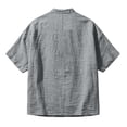 thumbnail image 6 of Guluxicc Men's Cotton Shirts Collared Short Sleeve Beach Vacation Tops for Everyday Wear Spring Summer Casual Outfits, 6 of 8