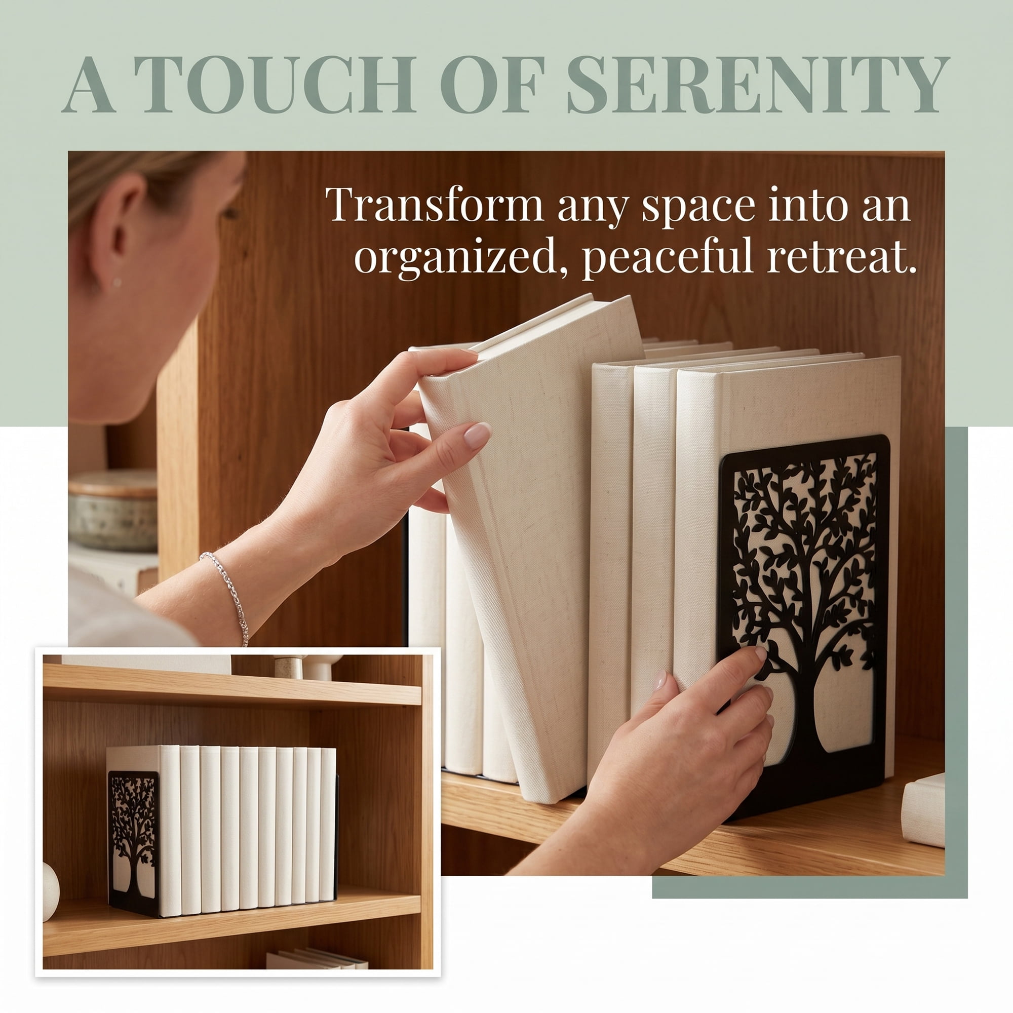 Unique Bargains Exquisite Decorative Metal Bookends for Home Office and Library Black Style C 4.7"x3.3"x6.9"