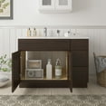 thumbnail image 3 of 45" Freestanding Bathroom Vanity Cabinet without Top in Brown, 3 of 6