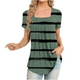 thumbnail image 1 of Jgppe Tunique d'Été pour Femmes Blouse Habillée Décontractée Manches Courtes T-Shirts Amples pour Dames, 1 of 5