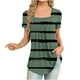 thumbnail image 2 of Fiudx Ofertas de La Semana Blusa Holgada de Manga Corta con Cuello Redondo Informal Estampada a La Moda para Mujer, 2 of 5