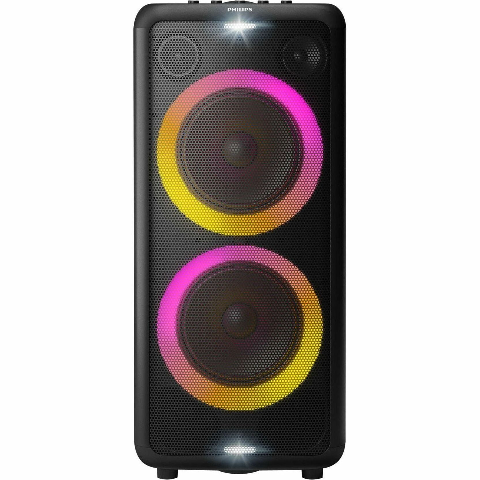 Philips X5206 Portable Bluetooth Speaker with LED Lightning, Large Size, Black, TAX5206