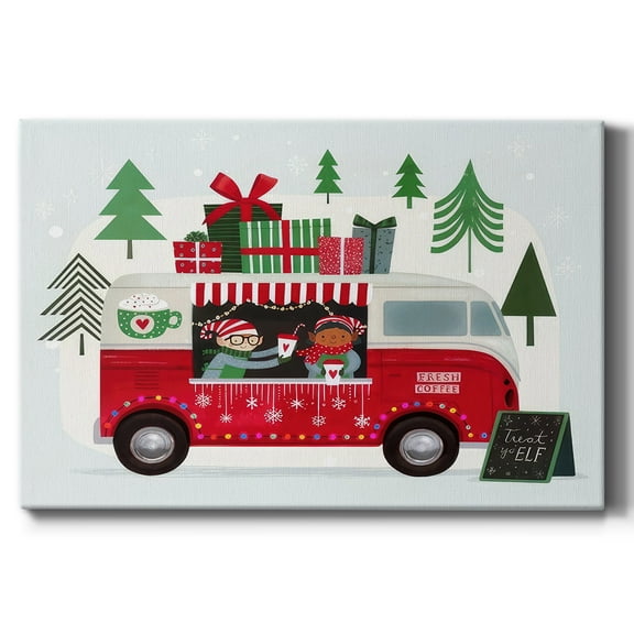 Santa's Foodtruck Collection A- Gallery Wrapped Canvas