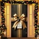 thumbnail image 5 of Seyotauo Merry Christmas Door Cover 35x71 Christmas Gift Box Present Hanging Banner Decoration Winter Holiday Bow Window Door Cover Stripes Ornaments Year Party Home Wall Outdoor, 5 of 9
