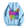 thumbnail image 3 of MHFRRA Sudaderas y Sudaderas Casuales para Hombre, de Corte Relajado, con Estampado Gráfico para Otoño E Invierno, de Fácil Cuidado, Ideales para Uso Diario Azul claro, 3 of 5