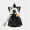 #09Z A, variant on Halloween Witch Doll Decorations for Home Party, Cute Handmade Style Figurine with Witch Hat Broom Pumpkin, Purple/Black Wings