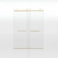 thumbnail image 6 of Tuekys 60"*72" Sliding Glass Shower Door, Stainless Steel Frameless Shower Door, Tempered Glass Shower Door with Seal Strip and Handle, 6 of 9