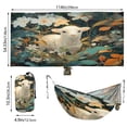 thumbnail image 2 of Hanging Hammock Portable Travel Camping For Outdooor Beach Camping Hiking White-haired Black-eyed Lamb, 2 of 8