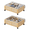 Natural, variant on Wisucart 2 Pack 50quart Bamboo Under Bed Storage Containers with Wheels, Under Bed Shoe Storage Drawers with Clear Dust Bags 7.28In high,Black