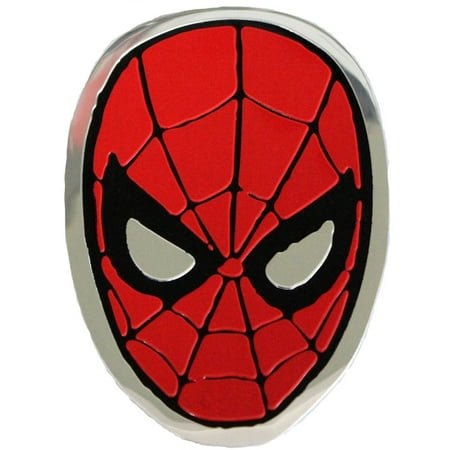 - Officially Licensed, Spiderman Spidey Head Metal Sticker, 8cm, Silver