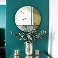thumbnail image 3 of Grander Images GJ003-60 24 in. Tinted Glass Frameless Round Mirror - Grey, Gold & Orange, 3 of 6