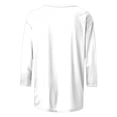 thumbnail image 4 of MEICHEN 250 Anniversary USA Shirts for Women American USA Print 250th Birthday T Shirts 1776-2026 3/4 Sleeve July 4th Tops, 4 of 5