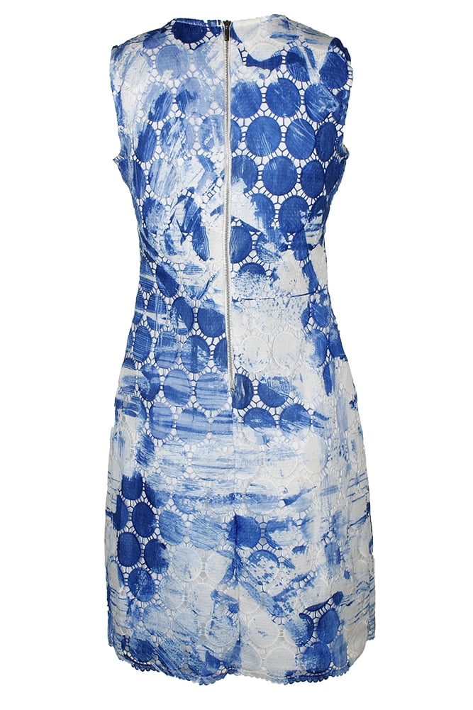 dkny white lace dress