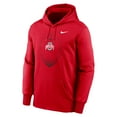 thumbnail image 2 of Men's Nike Scarlet Ohio State Buckeyes Icon Football Performance Pullover Hoodie, 2 of 3