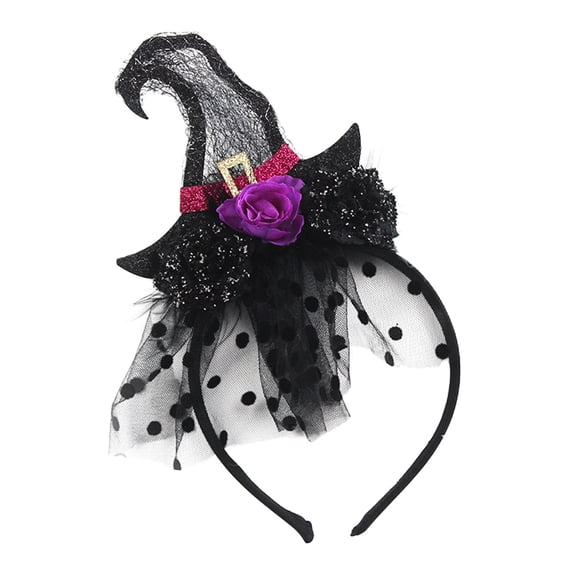 Halloween Witch Hat Headband For Costume Party Styling