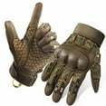 thumbnail image 2 of Men's Rubber Guard Gloves,Touchscreen Compatible,Reinforced Palm for Heavy Duty Protection,Microfiber Leather,Fast Drying,Comfortable Fit for Airsoft,Motorcycle,Hunting Outdoor Activities Multicolor, 2 of 2