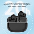 thumbnail image 3 of Bearachild Disfrute de un audio nítido con elegantes auriculares inalámbricos Bluetooth Auriculares Bluetooth con micrófono portátiles Teléfono y Comunicación negro, 3 of 6