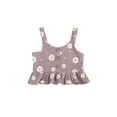 thumbnail image 4 of SUNSIOM Girl?s Printed 2Pcs Suit, Sleeveless Hem Tank Tops with Triangle Shorts, 4 of 9