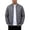 Gray, variant on Mens Bomber Jackets Diamond Quilted Fall Winter Rib Varsity Lightweight Coat Fleece Lined Warm Padded OutwearNavy S