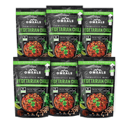 OMEALS Vegetarian Chili - Homestyle Meals - Fully Cooked - Not Dried Food (Pack of 6)