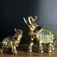 thumbnail image 1 of Gwong Decoración hogareña Elephant Figurine Resin Garden Miniatura Artesanía Regalo Inicio Decoración de escritorio Gwong 21044973, 1 of 6
