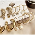 thumbnail image 2 of Elegante mujer perla pendientes conjunto de circón perla pendientes de las mujeres accesorios de fiesta 9 pares/Set, 2 of 3