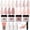 Amber Glitter, variant on Azurebeauty Dip Powder Nail Kit Starter, All Season Nude Skin Glitter 4 Colors Dipping Powder Liquid Set Recycling Tray with Base & Top Coat Activator for French Nail Art Manicure Salon DIY at Home.