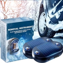 Anti-Freeze Electromagnetic Car Snow Removal Device, 2026 New Portable Solar Electromagnetic Molecular Interference Freeze and Snow Remover Instrument for Ice and Snow Scraping (2PCS)