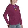 thumbnail image 6 of Sikiie Small Stars Women's Casual Hoodies Long Sleeve Lightweight Pullover Tops Loose Sweatshirt-Medium, 6 of 7