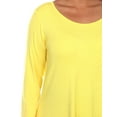 thumbnail image 5 of White Mark Women's Plus Size Solid Color Tunic Top, 5 of 5