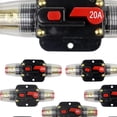 thumbnail image 1 of CHICHUMID 2Pcs Stereo Inline Fuse Circuit Breaker Metal Multi Prevent Excessive Current DIY Enthusiasts, 1 of 4