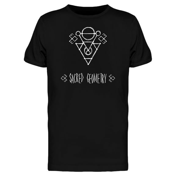 Abstract Sacred Geometry Sketch T-Shirt Men -Image by Shutterstock, Male Medium
