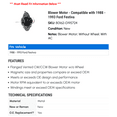 thumbnail image 2 of Blower Motor - Compatible with 1988 - 1993 Ford Festiva 1989 1990 1991 1992, 2 of 2