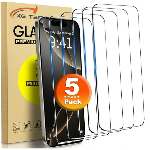 [5 Pack] For Apple iPhone Air Screen Protector, 9H  Tempered Glasses, Anti Scratch, No Bubbles