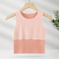 thumbnail image 2 of Agkizg Toddler Baby Girls Summer Tops,Sleeveless T-shirt for Kids,Children's Cotton Stripe Printed Warm with Thickened Fleece Round Neck Top 9-12 Months, 2 of 5
