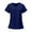428#Navy, variant on Dark Blue Soft Stretch V-Neck Scrub Tops for Women – Classic Fit with 3 Utility Pockets XL