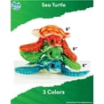 thumbnail image 3 of Real Planet 6" Green Mini Sea Turtle Realistic Stuffed Animal, Sea Turtle Ocean Plush Toy & STEM Learning Gift for Birthday Boys & Girls, 3 of 6