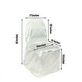 thumbnail image 3 of BalsaCircle Ivory Banquet Satin Chair Covers Slipcovers Party Wedding Reception Decorations, 3 of 5