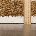 thumbnail image 6 of BoutiqueRugs Hija Contemporary Runner Rug - Beige, White - 2'7" x 7'3" Runner, 6 of 10