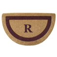 thumbnail image 2 of Nedia Home 02055R Single Picture - Brown Frame 22 x 36 In. Half Round Heavy Duty Coir Doormat - Monogrammed R, 2 of 4
