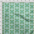 thumbnail image 4 of oneOone Georgette Viscose Green Fabric Geometric Fabric For Sewing Printed Craft Fabric By The Yard 42 Inch Wide, 4 of 4