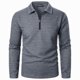 thumbnail image 2 of pstuiky manga larga para hombre, Suéter de manga larga con cremallera para hombre, abrigo informal sin capucha de manga larga para hombre camisetas de hombre m, 2 of 4