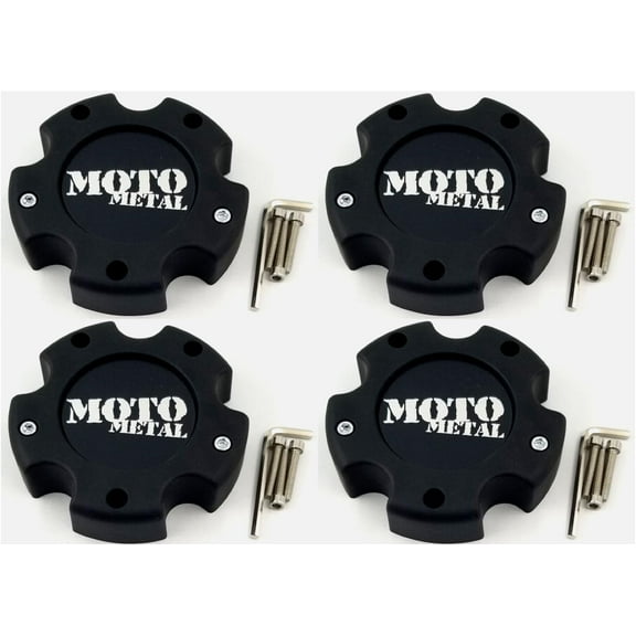 4Pcs for Moto Metal 845L145-1 Matte Black Wheel Center Cap Hub Caps