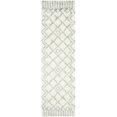 thumbnail image 1 of Safavieh Casablanca Shag 8' X 10' Hand Tufted Rug in Ivory and Blue, 1 of 10