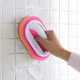 thumbnail image 3 of Cleaning Brush for Bathroom Kitchen Bathtub Toilet Cleaner All Purpose Shower Sponge Scrubbing Brush with Ergonomic Handle, 3 of 7