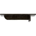 thumbnail image 4 of Ekena Millwork 3"W x 10"D x 2"H Heaton Hidden Support Steel Bracket w/ 6" Support Depth, Antiqued Warm Silver, 4 of 11
